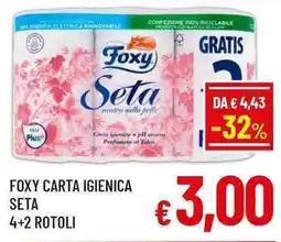 A&O FOXY CARTA IGIENICA SETA offerta