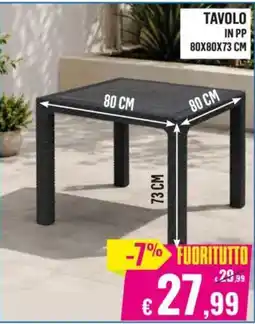 Satur TAVOLO IN PP offerta