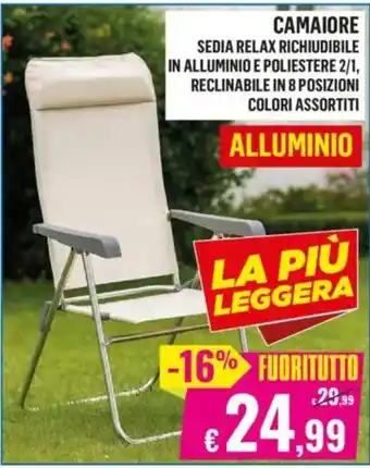 CAMAIORE SEDIA RELAX RICHIUDIBILE