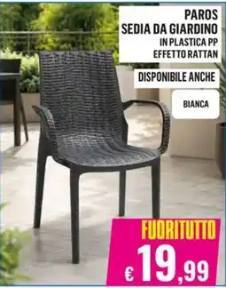 Satur PAROS SEDIA DA GIARDINO offerta