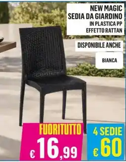 Satur NEW MAGIC SEDIA DA GIARDINO offerta