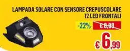 Satur LAMPADA SOLARE CON SENSORE CREPUSCOLARE offerta