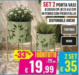 Satur SET 2 PORTA VASI offerta