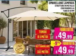 Satur OMBRELLONE LAMPARA offerta