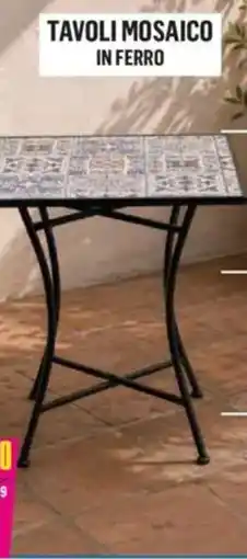 Satur TAVOLI MOSAICO IN FERRO offerta
