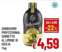 A&O SorbiSSIMO Professional Sorbetto al Limone di Sicilia offerta