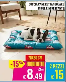 Satur CUCCIA CANE RETTANGOLARE IN GEL RINFRESCANTE offerta