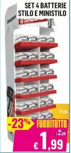 Satur BATTERIE STILO E MINISTILO offerta