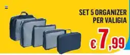 Satur SET 5 ORGANIZER PER VALIGIA offerta