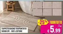 Satur TAPPETO BAGNO TRAPUNTATO offerta