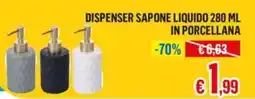 Satur Dispenser sapone liquido in porcellana offerta