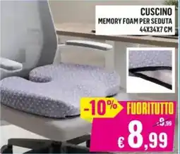 Satur Cuscino Memory Foam per seduta offerta