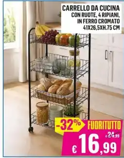 Satur CARRELLO DA CUCINA offerta