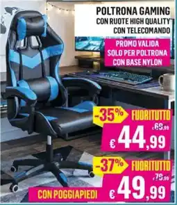 Satur Poltrona Gaming offerta