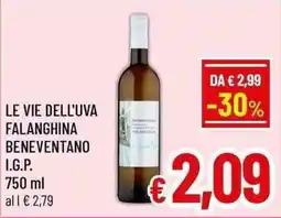 A&O LE VIE DELL'UVA FALANGHINA BENEVENTANO I.G.P. offerta