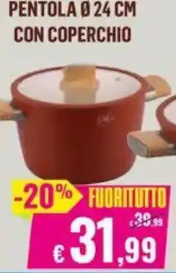 Satur Pentola Ø 24 CM con coperchio offerta