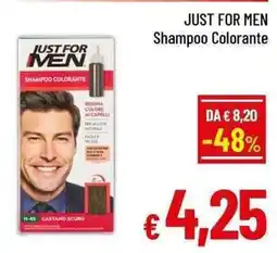 A&O JUST FOR MEN Shampoo Colorante offerta