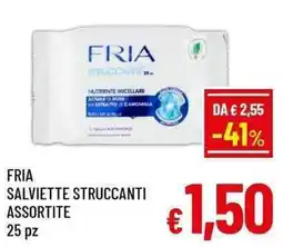 A&O FRIA SALVIETTE STRUCCANTI ASSORTITE offerta