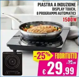 Satur Piastra a induzione Display Touch offerta
