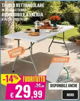 Satur TAVOLO RETTANGOLARE offerta
