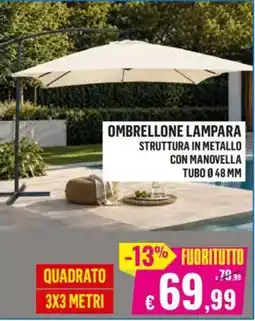 Satur OMBRELLONE LAMPARA offerta