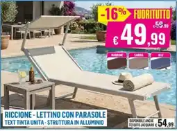 Satur RICCIONE - LETTINO CON PARASOLE offerta