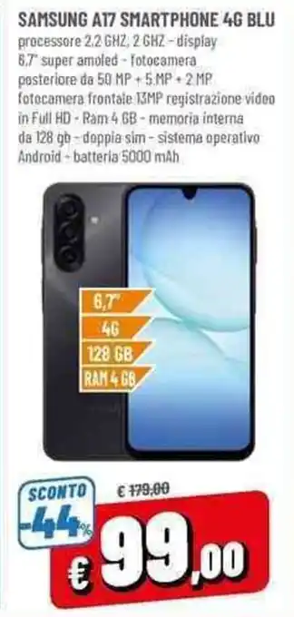 SAMSUNG A17 SMARTPHONE 4G BLU