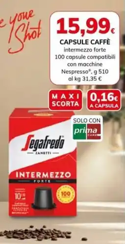 Basko Segafredo Zanetti Intermezzo Forte offerta