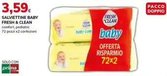 Basko Salviettine baby Fresh & Clean offerta