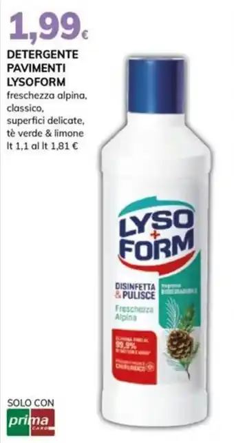 Basko Detergente Pavimenti Lysoform offerta