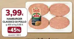 Basko Hamburger classico di pollo AIA offerta