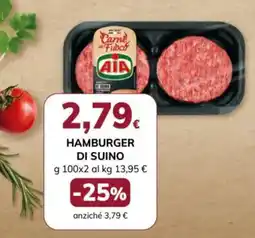 Basko Carne di Fubco AIA HAMBURGER DI SUINO offerta