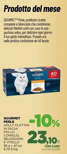 L´Isola dei Tesori GOURMET PERLE ADULT FILETTINI IN SALSA offerta