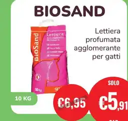 ZooPlanet BIOSAND Lettiera profumata agglomerante per gatti offerta