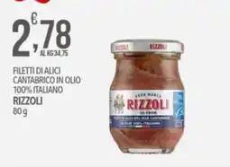 Iper Romagnolo Filetti di Alici Cantabrico in Olio Rizzoli offerta