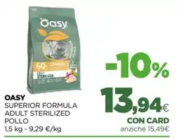 L´Isola dei Tesori OASY SUPERIOR FORMULA ADULT STERILIZED POLLO offerta