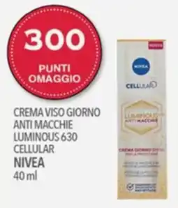 Iper Romagnolo Crema viso giorno anti macchie luminous 630 cellular nivea offerta