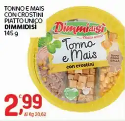 Crai Dimmidisi Tonno e Mais con crostini offerta