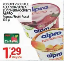 Crai Yogurt vegetale alla soia senza zuccheri aggiunti alpro offerta