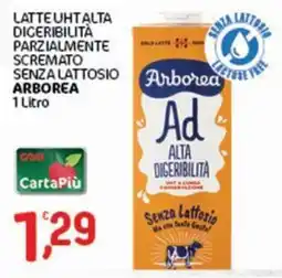 Crai Latte UHT Alta Digeribilità Parzialmente Scremato Senza Lattosio Arborea offerta