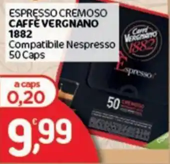 Espresso cremoso Caffè Vergnano 1882