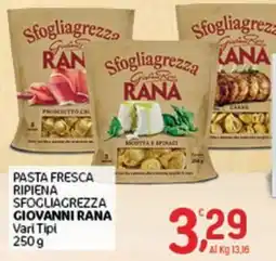 Crai Pasta Fresca Riempiuta Sfogliagrezza Giovanni Rana offerta