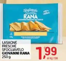 Crai Lasagne fresche sfogliavelo Giovanni Rana offerta