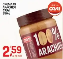 Crai Crema di arachidi Crai offerta