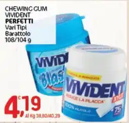 Crai CHEWING GUM VIVIDENT PERFETTI offerta