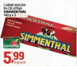 Crai CARNE MAGRA IN GELATINA SIMMENTHAL offerta