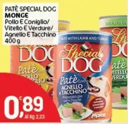 Crai Patè Special Dog Monge offerta