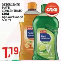 Crai Detergente piatti concentrato Crai offerta
