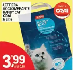 Crai Lettiera Agglomerante Randy Cat Crai offerta