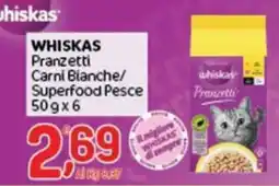 Crai WHISKAS Pranzetti Carni Bianche/Superfood Pesce offerta